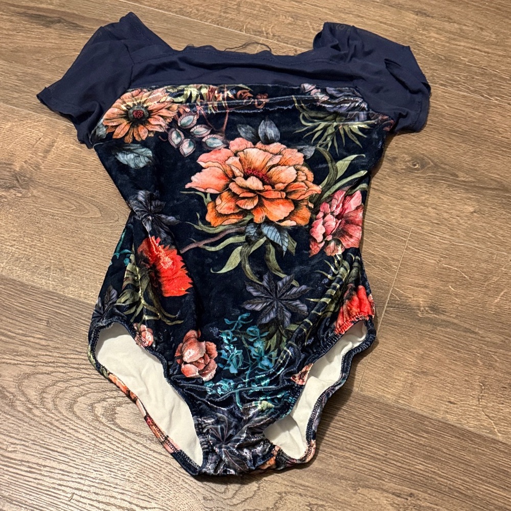 Floral Velvet Bodysuit